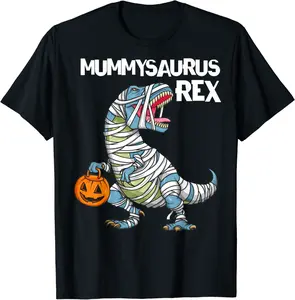 Halloween T Rex Dinosaur Mummysaurus Rex Trick Or Treat T-Shirt - Lyasiamcmi Shop 35B07VJ8N43Z