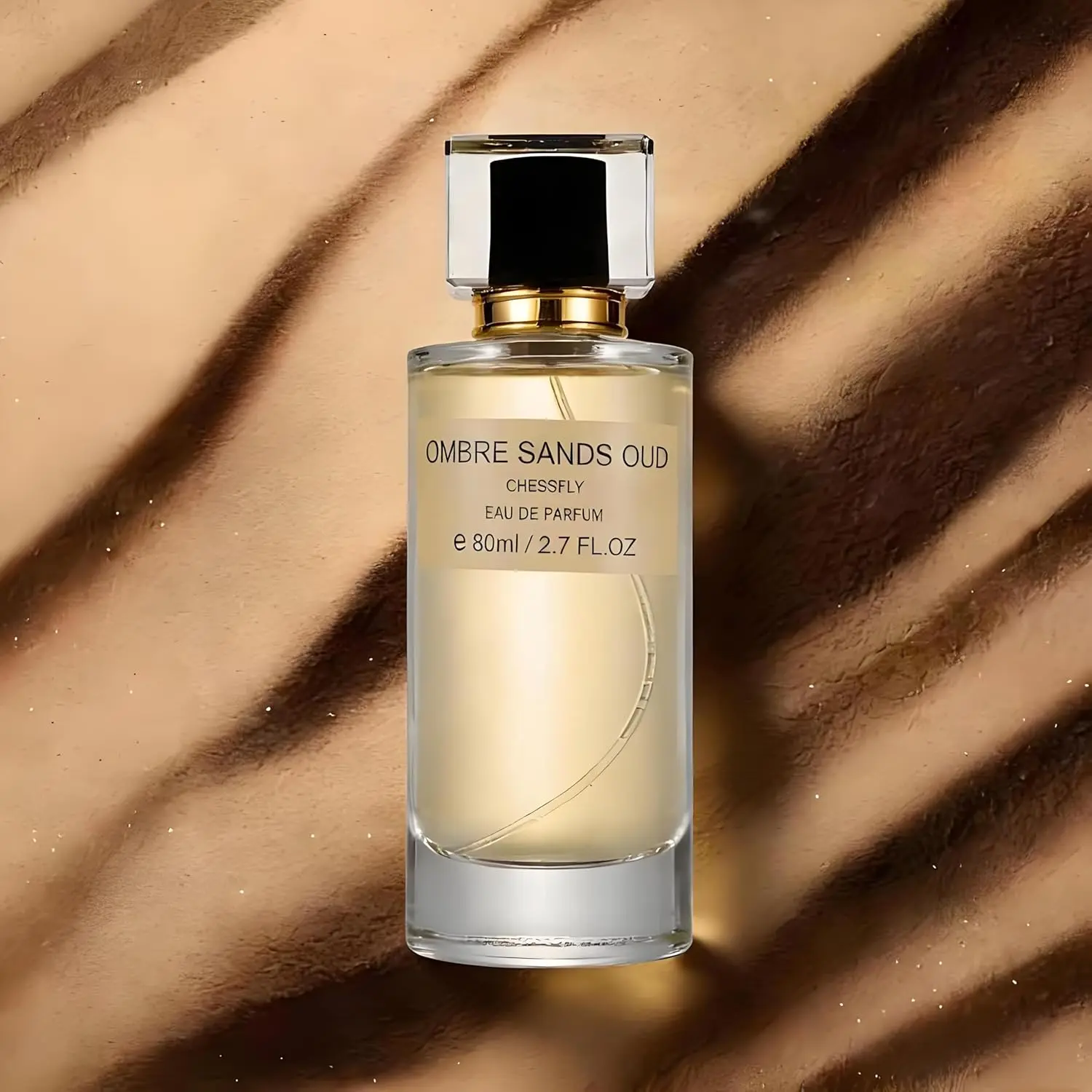 Chessfly Ombre Sands Oud Cologne for Men - 80ml/2.7 Fl Oz Matured Oriental Wood Scent, Long-Lasting Men's Fragrance for Daily Wear & Special Occasion, 35% Oil Concentration, Elegant & Masculine Appeal, 4 Weeks Ageing
