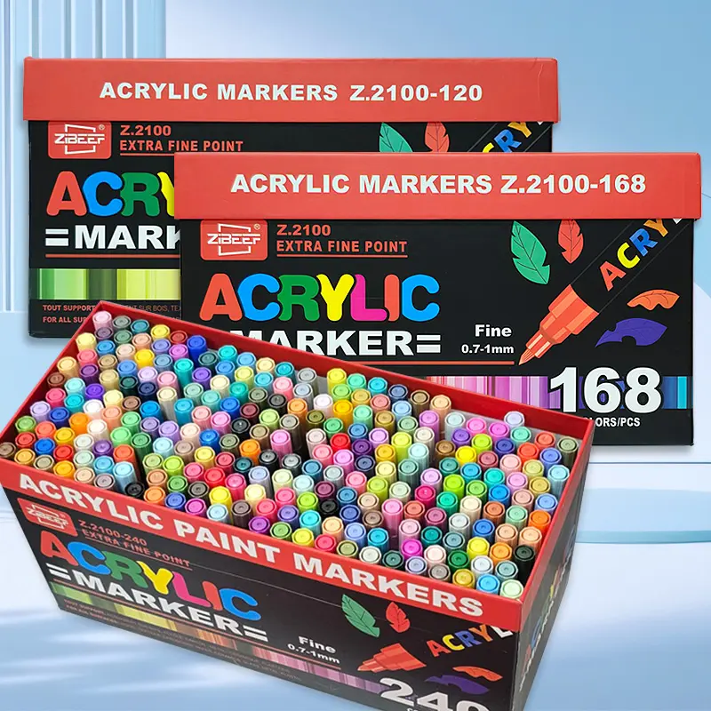 Non-Toxic Quick-Dry Ink Pens, Ideal for Rock Art, Ceramics, Glass, Fabric, Metal, Wood, DIY Crafts & Calligraphy Tools
