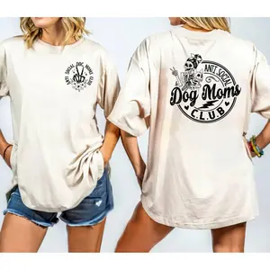 Anti Social Dog Moms Club Shirt Sweatshirt Hoodie, Dog Skeleton, Dog Lover, Mom Life, Pet Mom Shirt, Unisex Long Sleeve Crewneck Sweater
