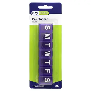 Ezy Dose Weekly Classic Pill Planner, Medium , 1 Count