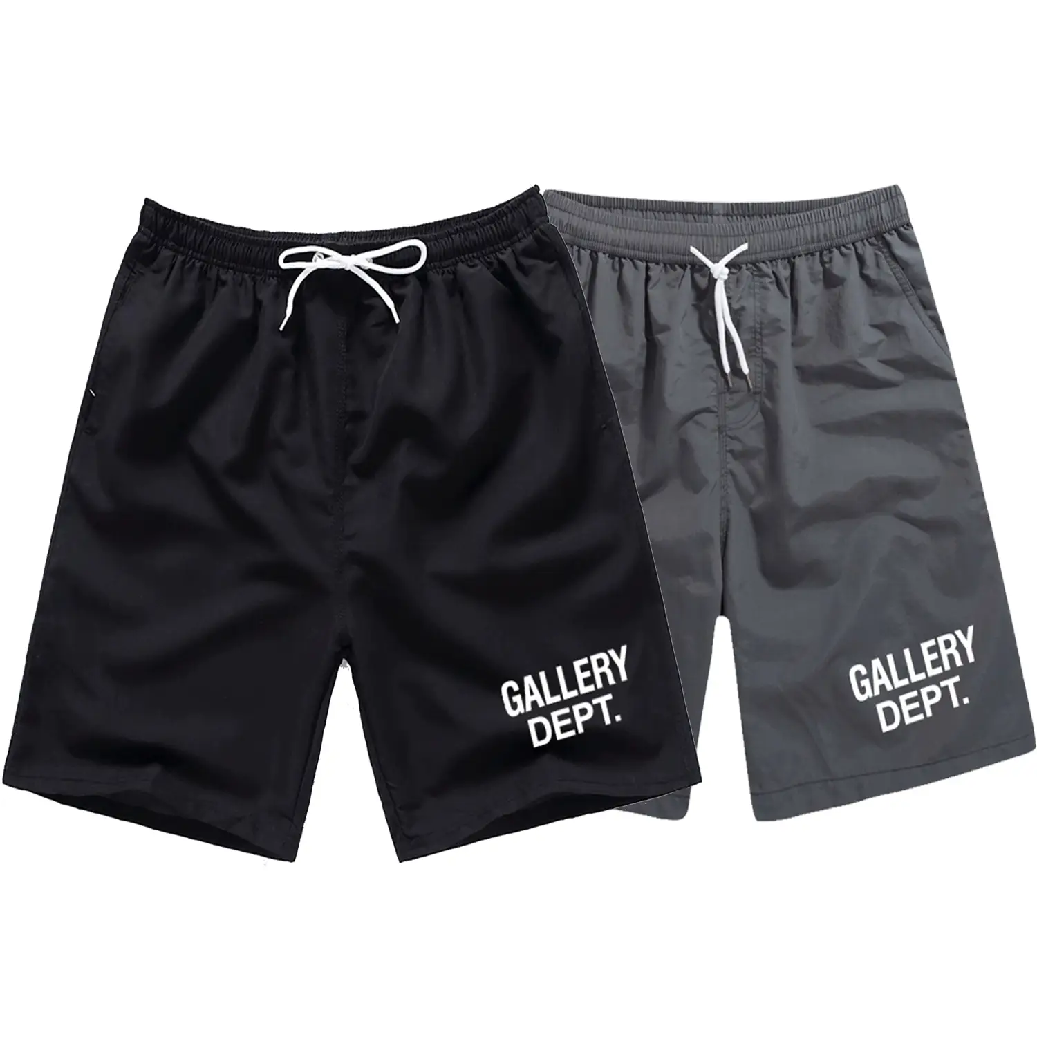 GALLERY DEPT Casual Shorts Unisex Athletic Shorts Fashion beach shorts Ice silk Quick Dry Gym Workout Shorts Men Lightweight Sports Running Shorts wit