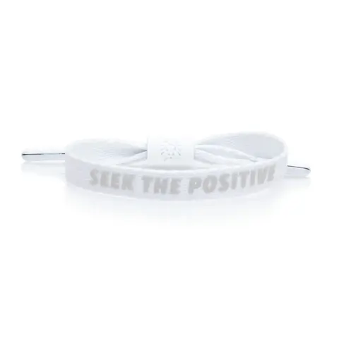 "Seek the Positive" Printed Single Lace Bracelet