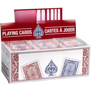 Jumbo Playing Cards 12 Pack, Large Print, Blue Deck, Bulk Playing Cards for Poker, Card Games, and Group Play