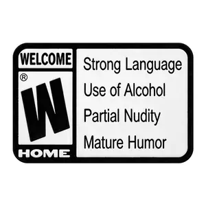 Letter Pattern Rectangular Door Mat, 1 Count Non-Slip Floor Mat, Decorative Carpet for Living Room, Bedroom and Bathroom, Fall Welcome Rug, Household Decorative Rug