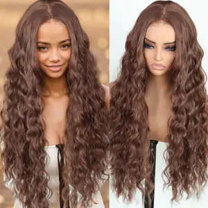 9x7 Glueless Synthetic Lace Front Water Wave Wig Wear And Go  Pre Plucked Pre Cut Vivid Self Growing Clean Hairline with Tiny Knots High-quality heat-resistant synthetic hair