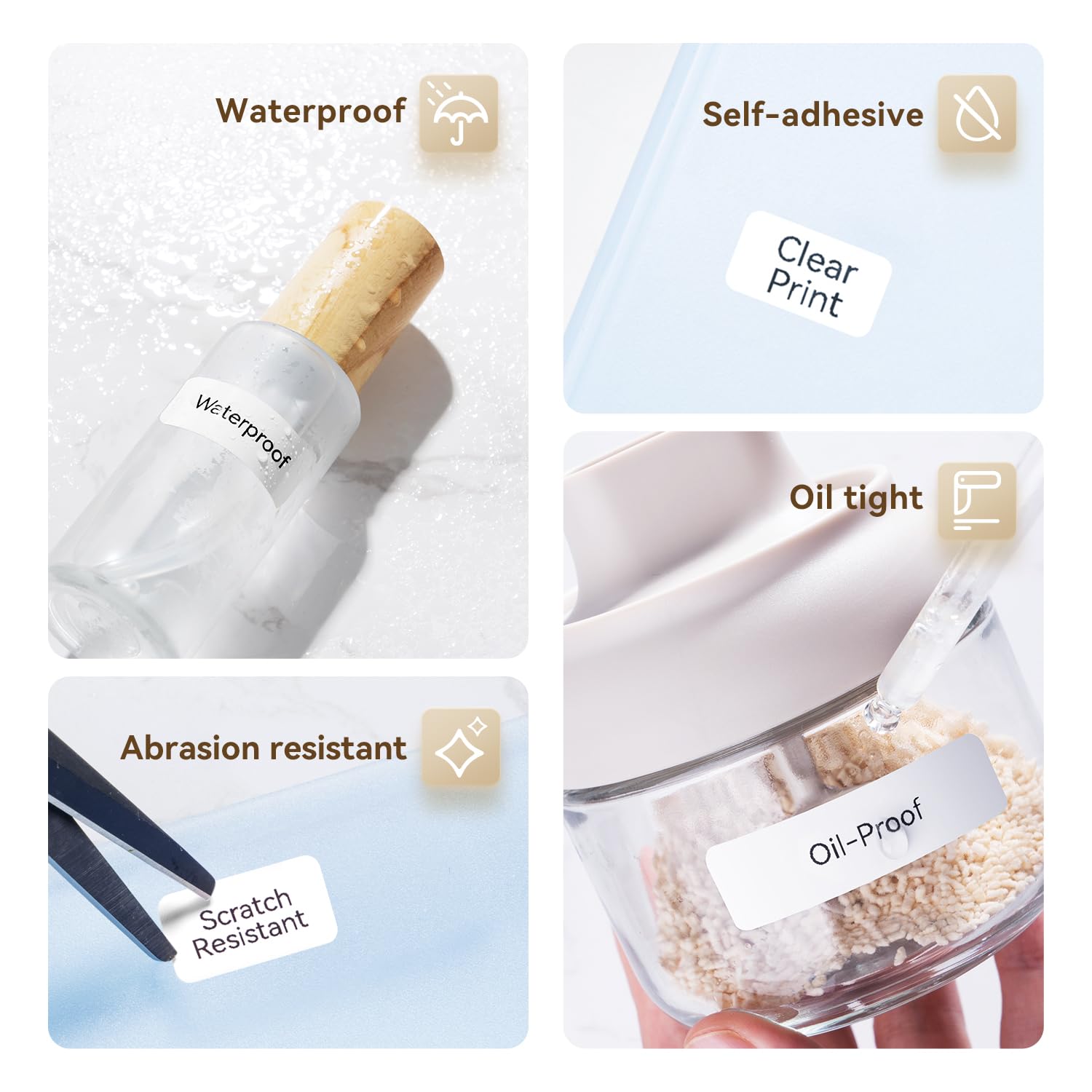 Marklife P15 Label Stickers Thermal Label Tape Paper For Mini Thermal Printer Self-adhesive Paper Roll For D30 P12 Q30 Printer