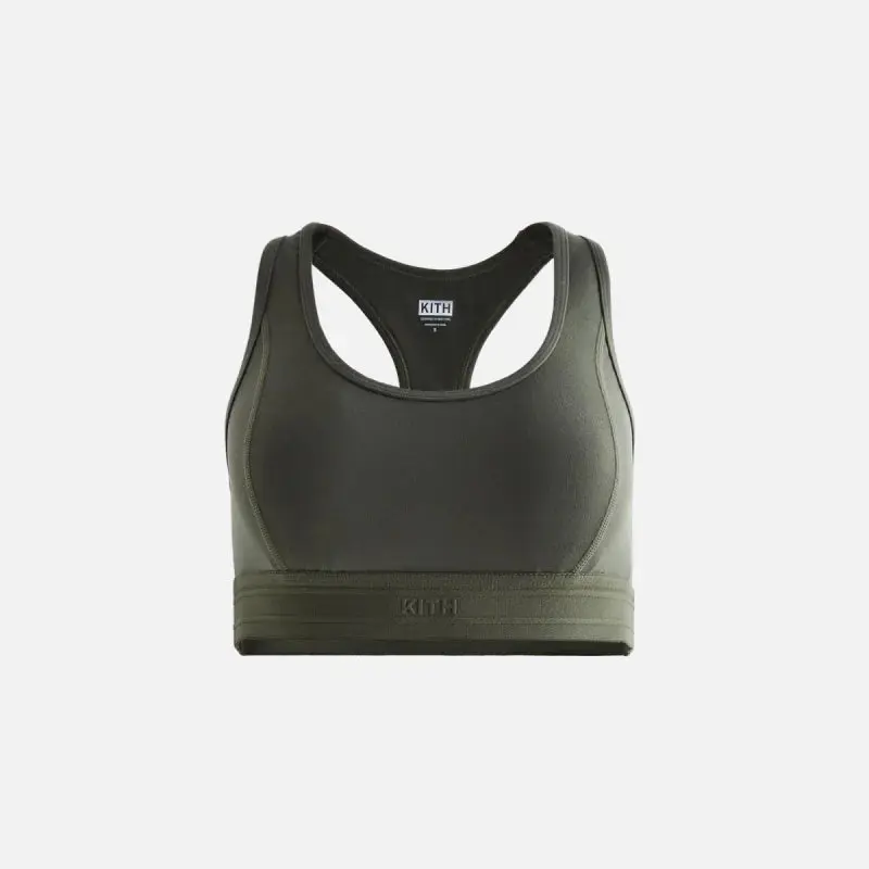 Kith Women's Alex High Impact Bra - Green XS MSRP: $80