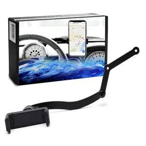 iJDMTOY Behind Tachometer Mount Smart Phone GPS Mounting Holder Kit For Mini Cooper R50 R52 R53 (360-Degree Rotatable)