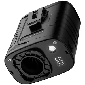 Portable Waist Fan with LED Light, 5 Speeds 12500RPM Strong Airflow, Personal Clip Belt Fan [Max 29H Working Time], Hands-Free Neck Fan, Rechargeable Wearable Fan for Outdoor/Hiking/Jobsite/Farms