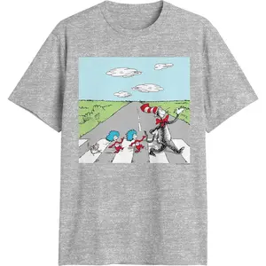 Dr. Seuss Cat in The Hat Thing One Two Crossing Mens A T-Shirt funny tshirt vintage tees graphic tees men