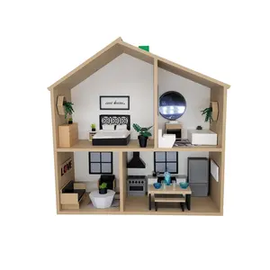 1:24 Furniture and Ikea Flisat Inspired Dollhouse  1/24 Modern Mini Dollhouse Furniture And Decor