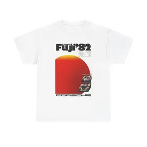 Fuji '82 Porsche Tee | Vintage Racing Sunset Graphic