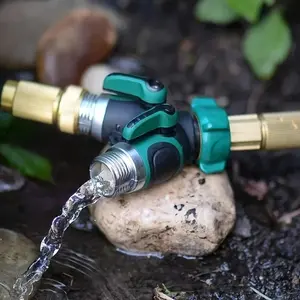 New Bidirectional Soft Hose Connector, 3/4 Inch Garden Water Supply Adapter, Drip Irrigation Fitting, Easy Installation