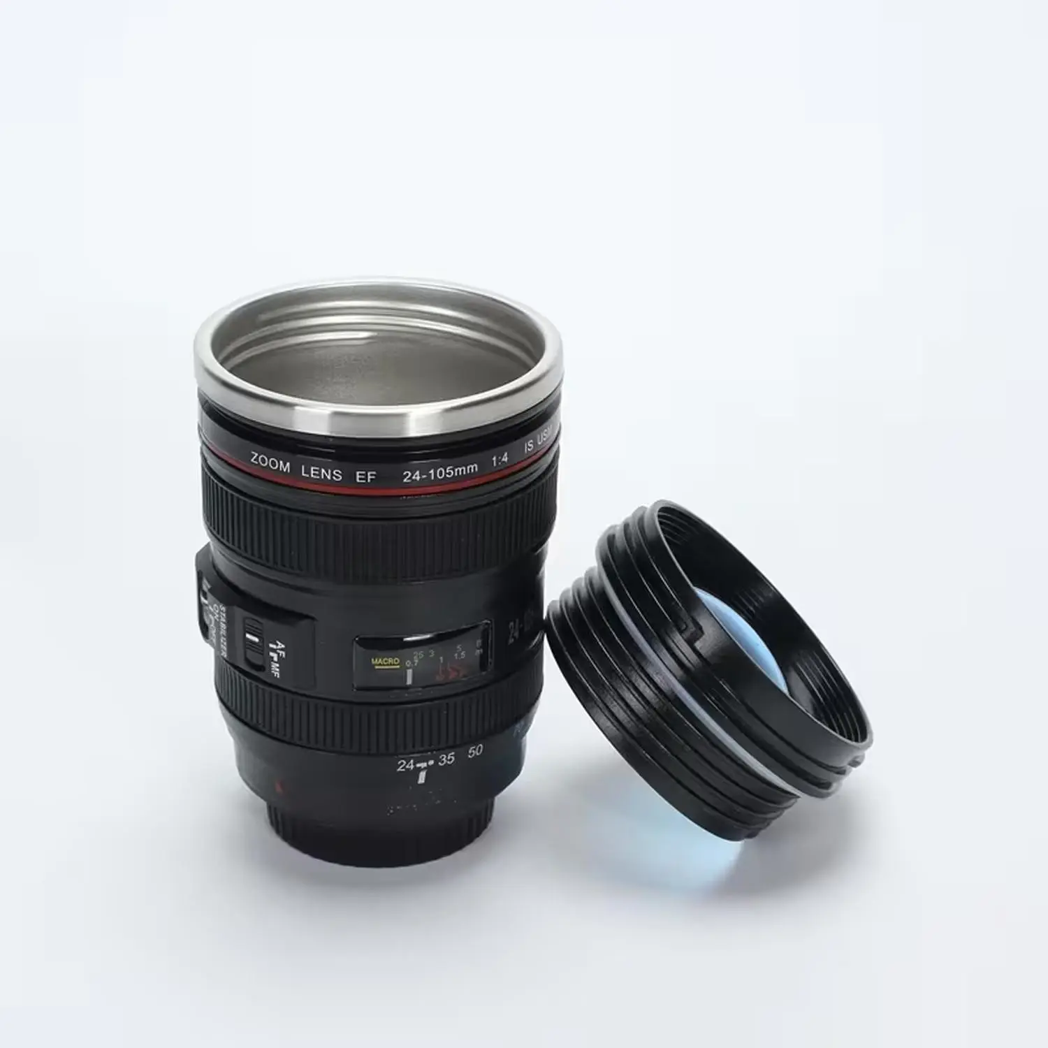 Creative Single Lens Reflective Cup, Stainless Steel Water Bottle, Personalized Student Mug, Network Name Cup, Office Coffee Cup