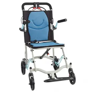 [FLASH SALE] Garvee Lightweight Wheelchair with Locking Handbrake, Portable Folding Transport Wheelchair with Removable Flip Armrests & Swinging Footrests, Load Weight Up to 220 LB, for Travel, Camping, Airplane