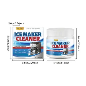 Ice Maker Cleaner Tablets (10 Pcs) – Effervescent Descaling Tablets for Portable & Built-in Ice Makers, Remove Limescale & Mineral Deposits, Food Grade Formula with Sodium Lauryl Sulfate & Citric Acid – Easy to Use ice  maker  tablets