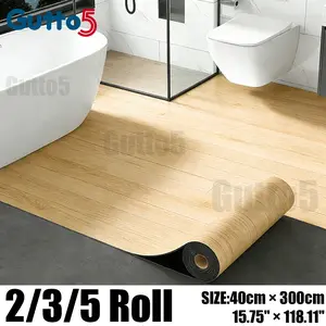 Self-Adhesive Floor Sticker, 40cm X 3000cm, Vintage Style, Easy Peel & Stick, Resin Flooring, Anti-Slip, Durable, for Cafes, Bars, Kitchens, Living Rooms-Gutto5