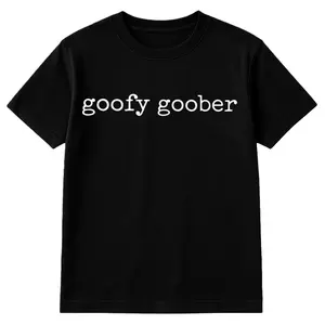 Goofy Goober T-Shirt, Funny Silly Mood Tee for Women or Men, Cartoon-Inspired Shirt, Playful Graphic Gift for Spongebob Fans Womenswear Cotton Top Tshirt