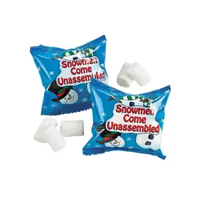 15 oz. Marshmallow Snowman Vanilla Candy Treat Packs - 54 Pc.