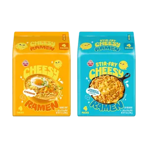 OTTOGI Cheddar Mascarpone & Cheddar Ramen Noodle Combo - 2 Pack Korean Instant Noodles, Authentic Flavor, 440g