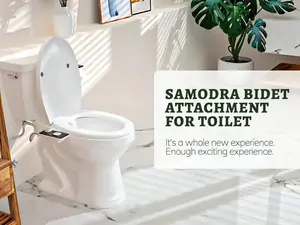 SAMODRA BIDET SIMPLE TOILET SEAT ATTACHMENT FRONTAL AND REAR WASH