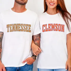 Custom College Team T-Shirt – White, Custom Your Team, Vintage University Graphic Tee, Sport Style Fan Shirt, Game Day Outfit, Menswear & Womenswear