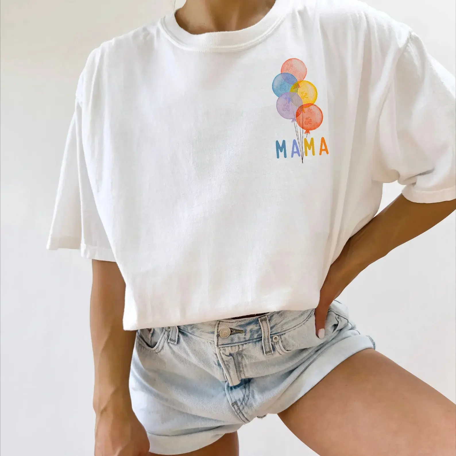 Family Birthday Shirts, Rainbow Balloon Birthday Outfit, Colorful Party Shirts, Family Celebration Tees