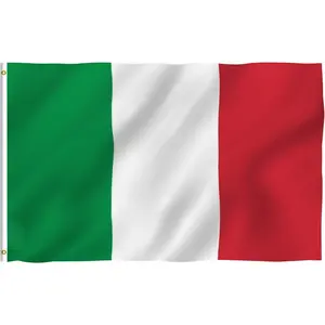 Fly Breeze 3x5 Foot Italy Flag - Vivid Color and Fade proof - Canvas Header and Double Stitched - Italian Flags Polyester with Brass Grommets 3 X 5 Ft