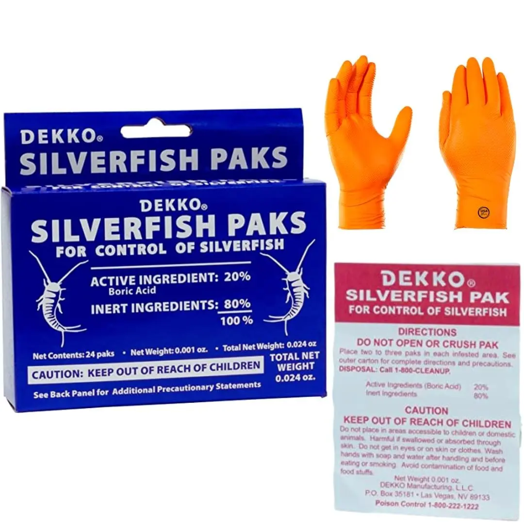 Silverfish Paks, 24 Pack Insect Control Paks for Closets, Cabinets, Storage Areas & Indoor Spaces