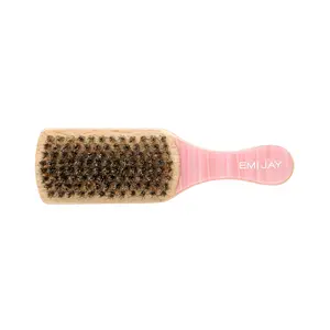 Emi Jay Mini Boar Bristle Bamboo Hair Brush in Lychee Baby