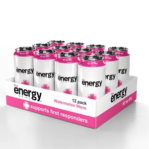 the Energy Drink Watermelon Wave 12 Pack Beverage Natural Sport Vitamin Sugar Flavor