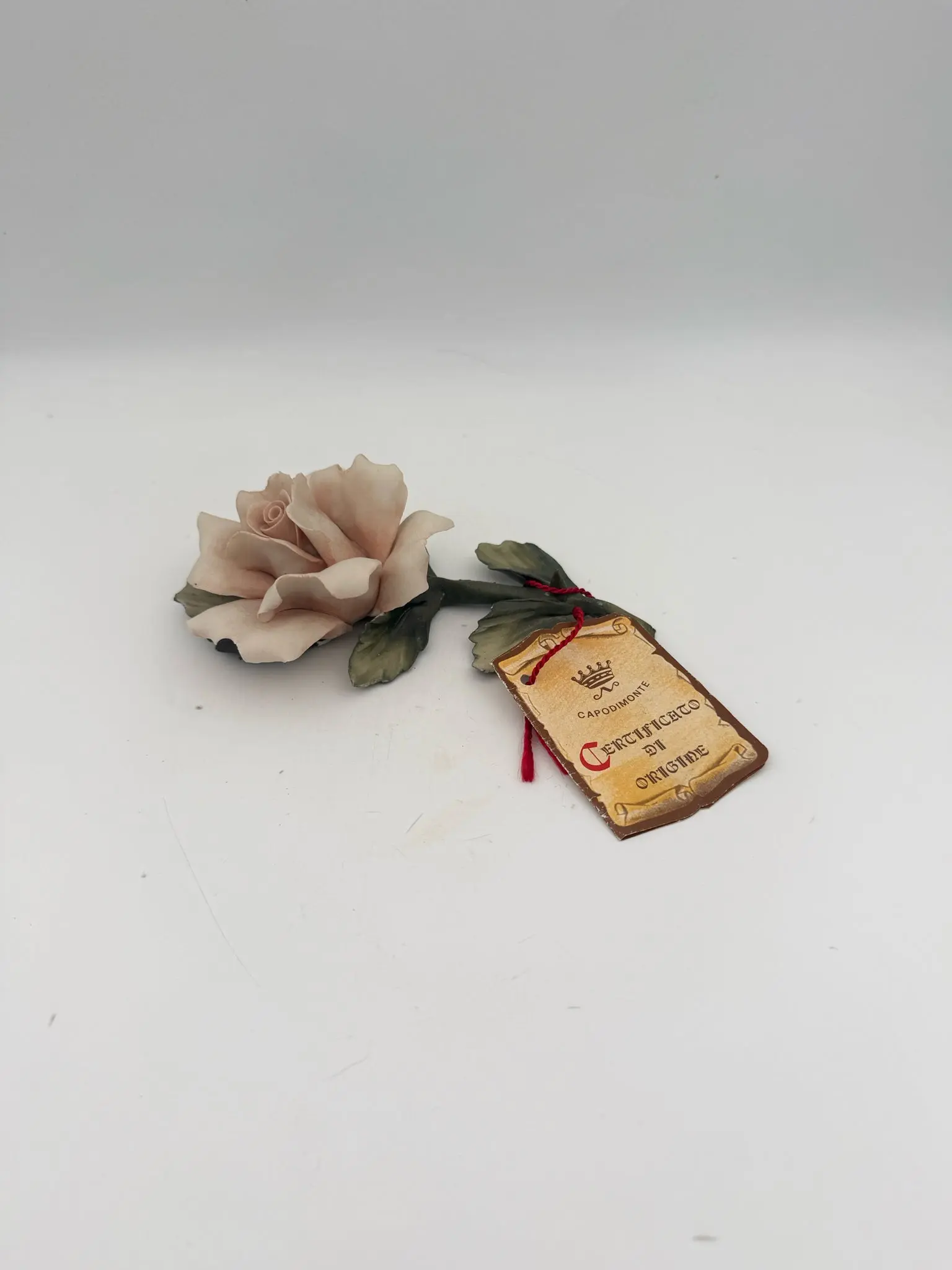 Capodimonte Pink Porcelain Rose