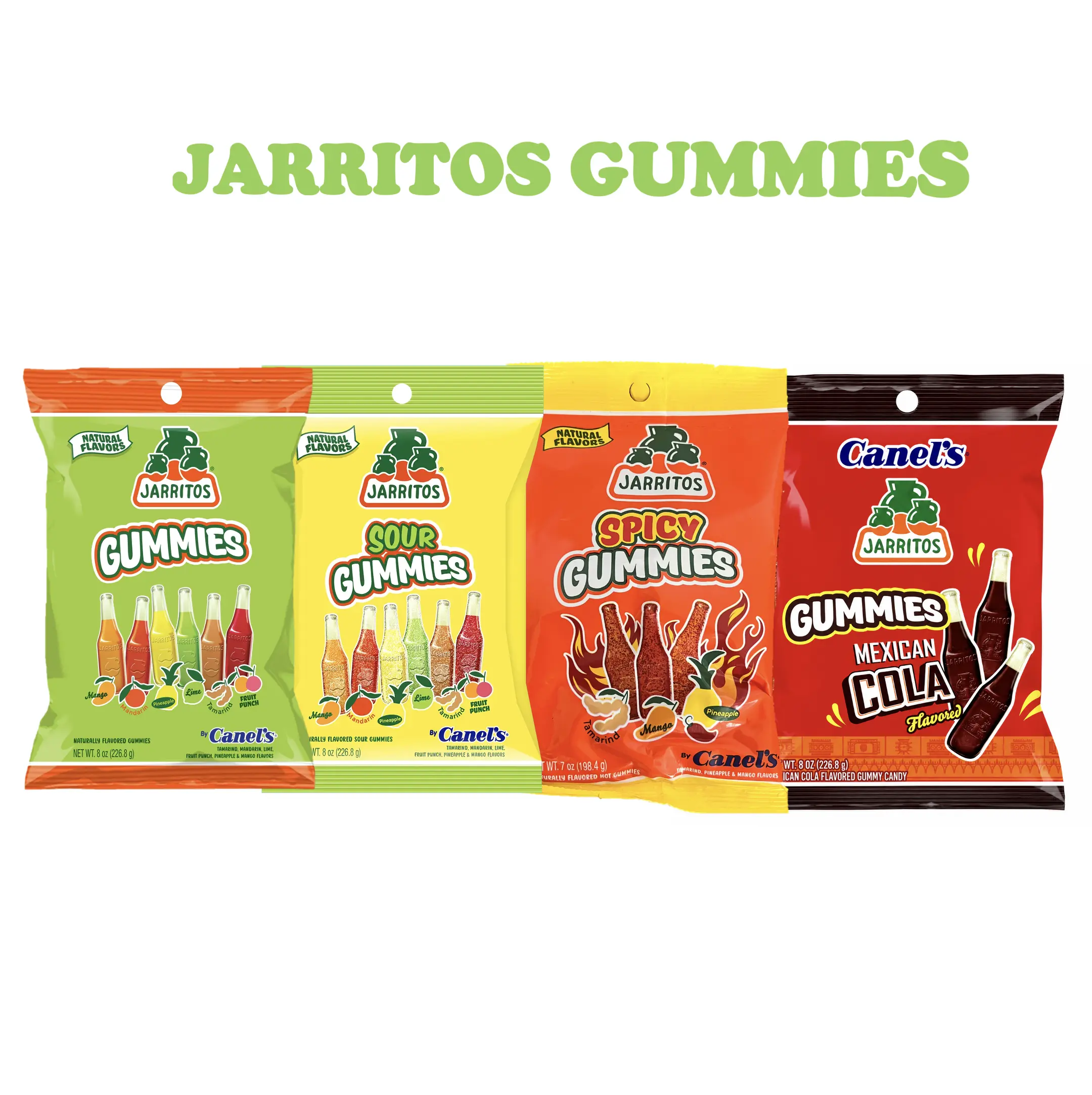 Jarritos Mexican Cola Gummies Original sweet Gomitas or Sour Gummies Candy Snack by Canels 8oz Jarritos Mexican Cola Gummies Original sweet Gomitas or Sour Gummies Candy Snack by Canels 8oz