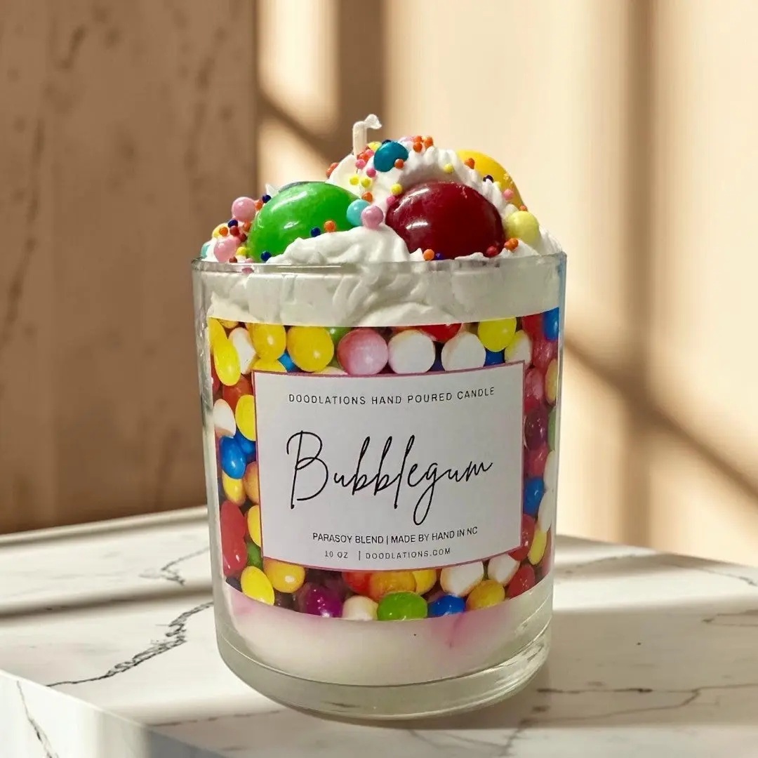 Doodlations Boutique Candle | Bubblegum