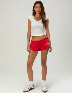 RIOT SOCIETY x Peanuts Snoopy Star Womens Micro Sweat Shorts