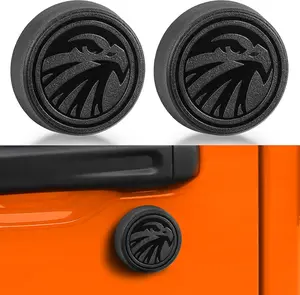 Strong Magnet Keyhole Covers Compatible with 2018-2026 Jeep Wrangler JL and Gladiator JT Front Door, Door Lock Covers for Keyhole Protection (Eagle)
