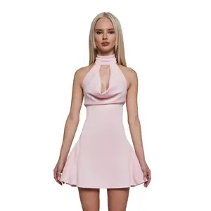 Fearless Love Halter Dress - Pink