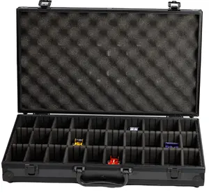 HO 1/64 Scale Diecast Slot Car Aluminum Carrying Case For AFX Auto World Hot Wheels