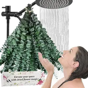 Bulk Package 30 PCS Real Dried Eucalyptus Plant Large Stems for Shower, Natural Fresh Eucalyptus Leaves,17'' Hanging for Self-Care Shower Leave Bundle, Arrangement, Wedding, Home Decor