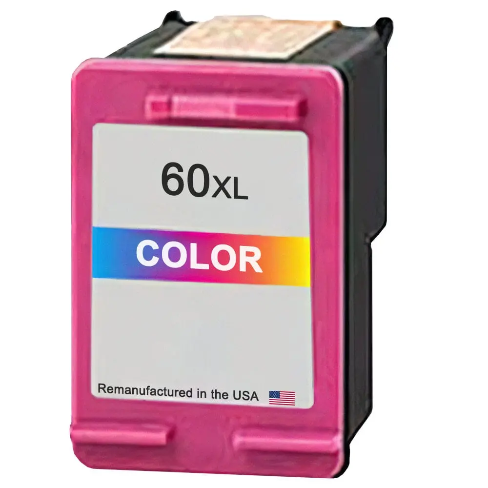 U.S. Remanufactured for HP 60XL (CC644AN) Tri-Color Ink Cartridge