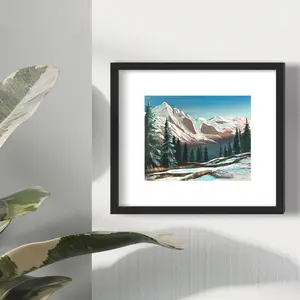 DIY Alpine Morning Acrylic Painting Kit with Video Tutorials - 9pc Art Set for Adults and Beginners