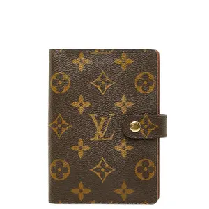 Pre-owned Louis Vuitton Canvas Small Leather Goods Monogram Agenda Cover