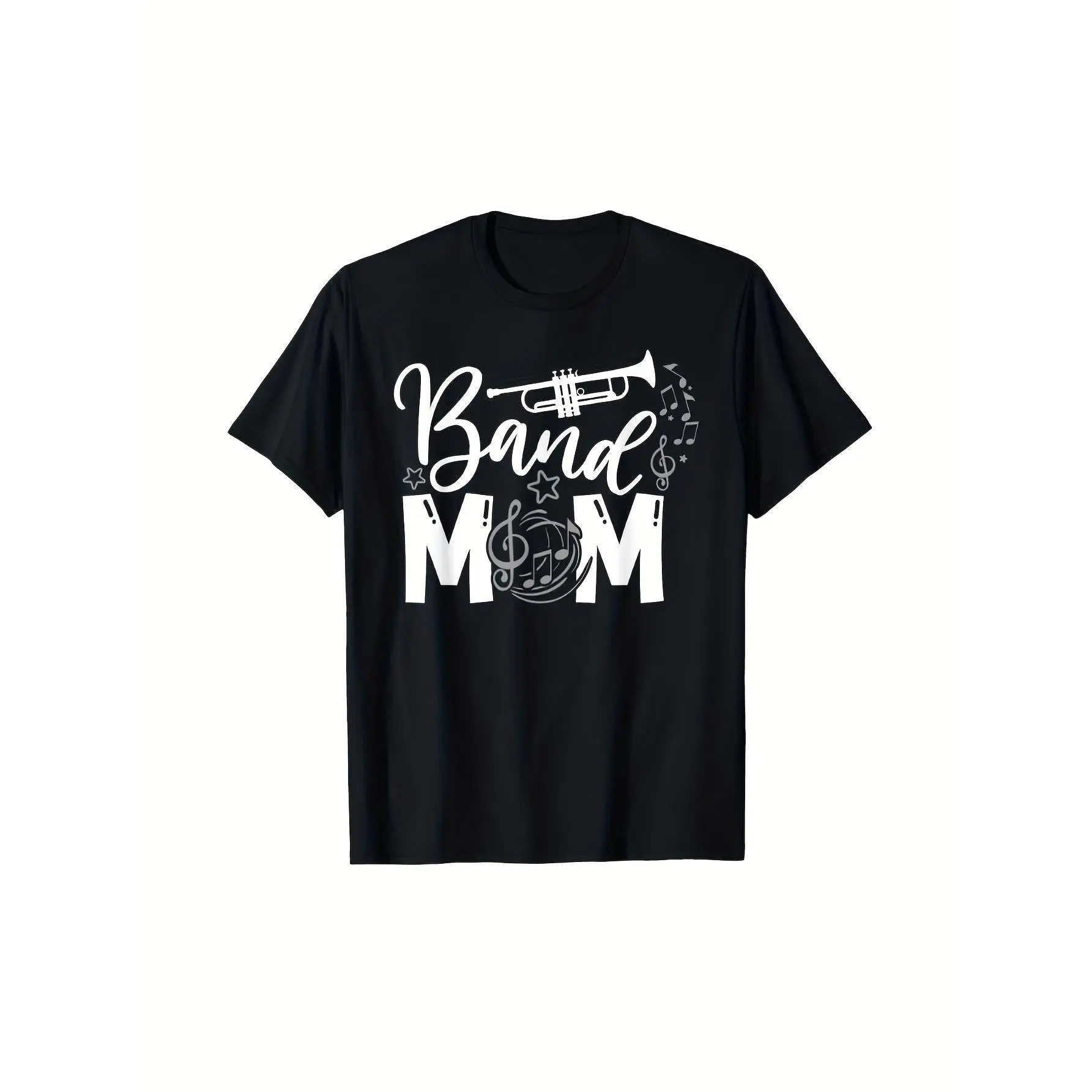 [100% Cotton] 100% Cotton band mom proud band mom musical marching band trumpet t-shirtHot selling items, Gift, Fashionable, Unisex, Vintage, Soft, Breathable, Casual - Crew Neck, Regular Fit - Machine Washable, Comfortable Cotton Crew Neck Short Sleeve G