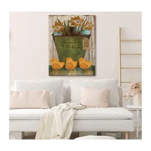 Courtside Market Farmhouse Eggs Easter 30x40 Canvas Wall Art