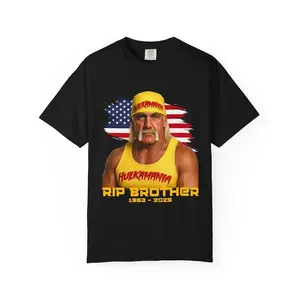 Wrestling Legend RIP Hulk Hogan T-Shirt - Hulkamania Shirt, Hulkamania Lives Forever Shirt, Rest in Peace Hulk Shirt, Rest in Power Shirt