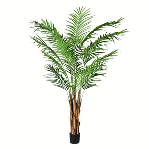 Vickerman TB190760 6' Artificial Potted Giant Areca Palm Tree
