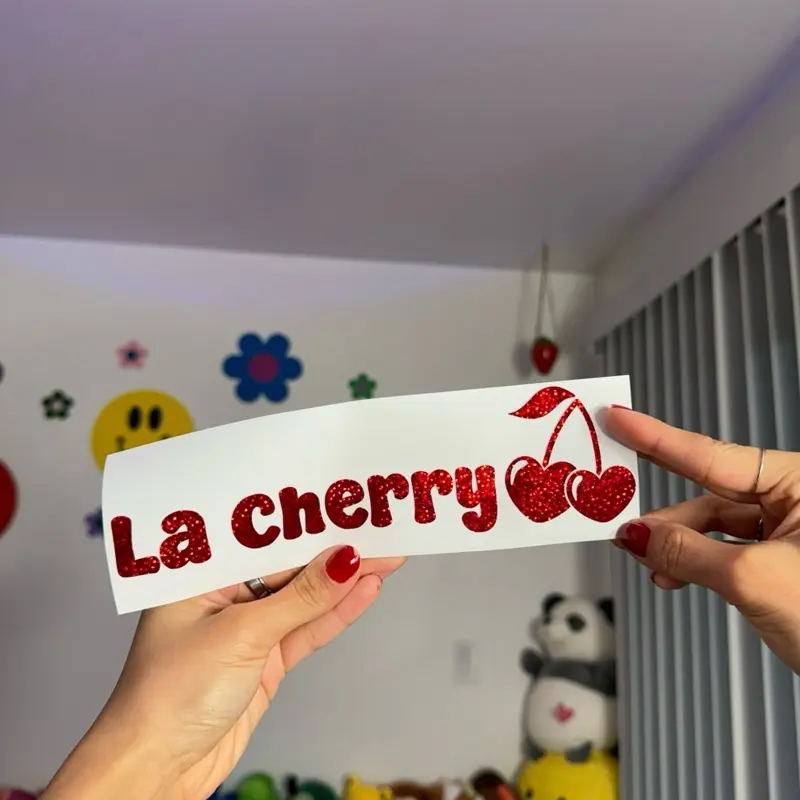 La Cherry Vinyl Car Decal | Laptop Decal | Car Window Bumper Sticker | Truck Decal