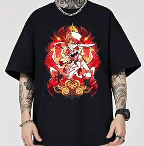 Lucifer Morningstar Shirt, Lucifer Hazbin Hotel Graphic Tee, Hazbin Hotel Movie T-Shirt, Casual Trendy Top, Fan Gift