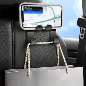 2pcs Car multifunctional phone holder hook, car interior rear seat multifunctional storage hook, Car Phone Mount, Car Phone Holders